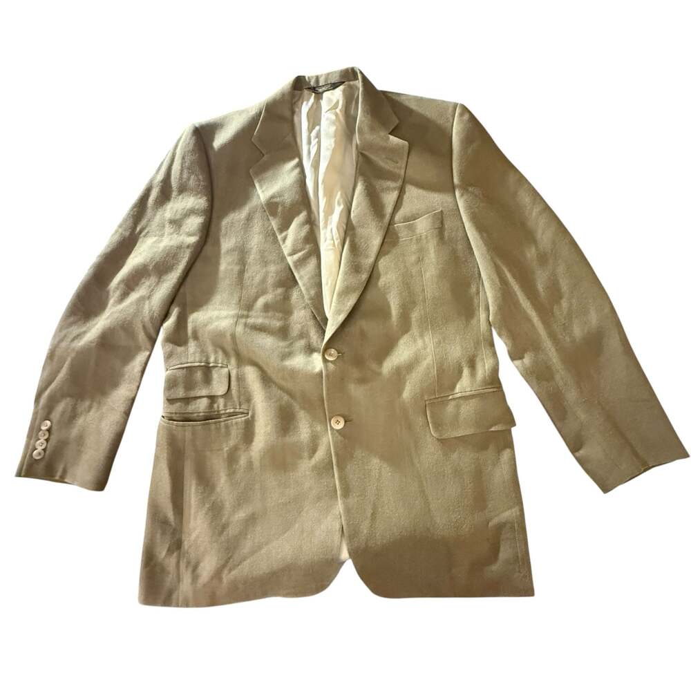 Paul Stuart Men's SB Edward Two-Button Sport Coat Blazer Size 43 Tall/Long Silk